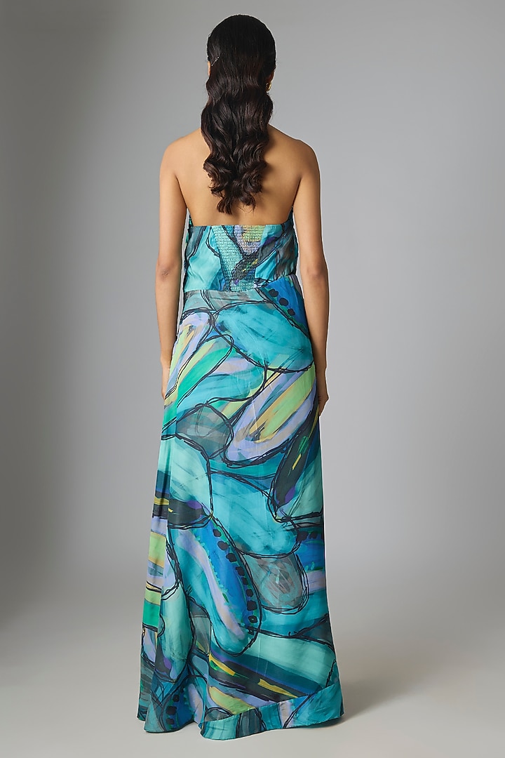 Multi-Colored Habutai & Cotton Silk Vacation Dress by Saaksha & Kinni at Pernia's Pop Up Shop