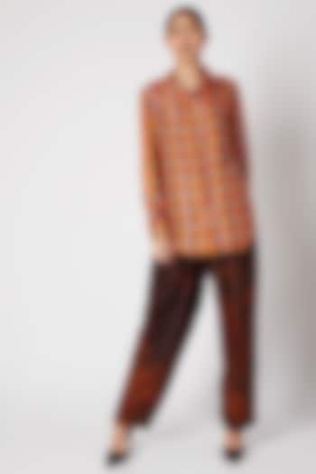 Yellow Floral Printed Shirt by Saaksha & Kinni at Pernia's Pop Up Shop