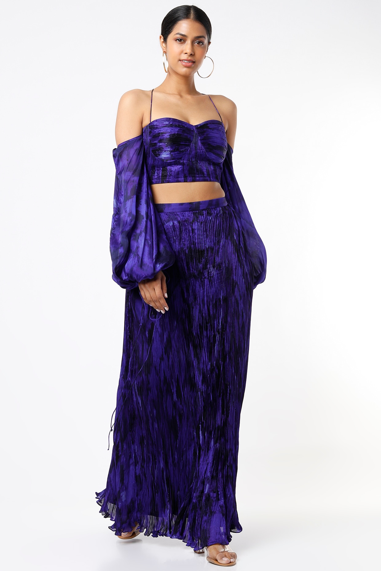 Purple Chiffon Skirt