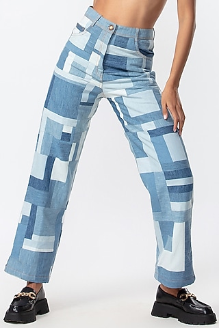 Blue Denim Jeans by Saaksha & Kinni