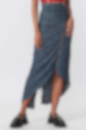 Blue Denim Skirt by Saaksha & Kinni