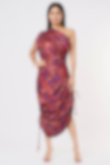 Multi-Colored Pleated Saree Vacation Dress by Saaksha & Kinni at Pernia's Pop Up Shop