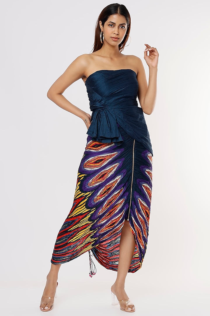 Multi-Colored Printed Skirt by Saaksha & Kinni