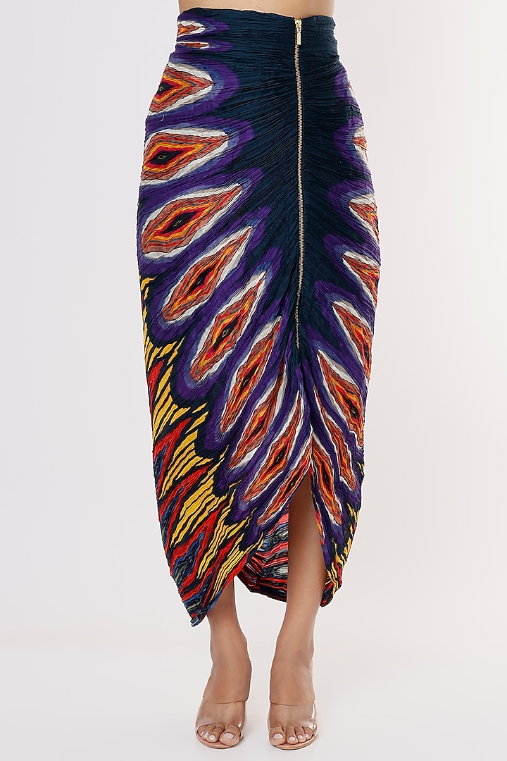 Multi-Colored Printed Skirt by Saaksha & Kinni