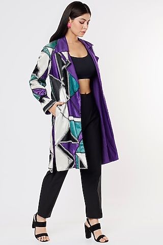 Multi-Colored Patchwork Jacket by Saaksha & Kinni