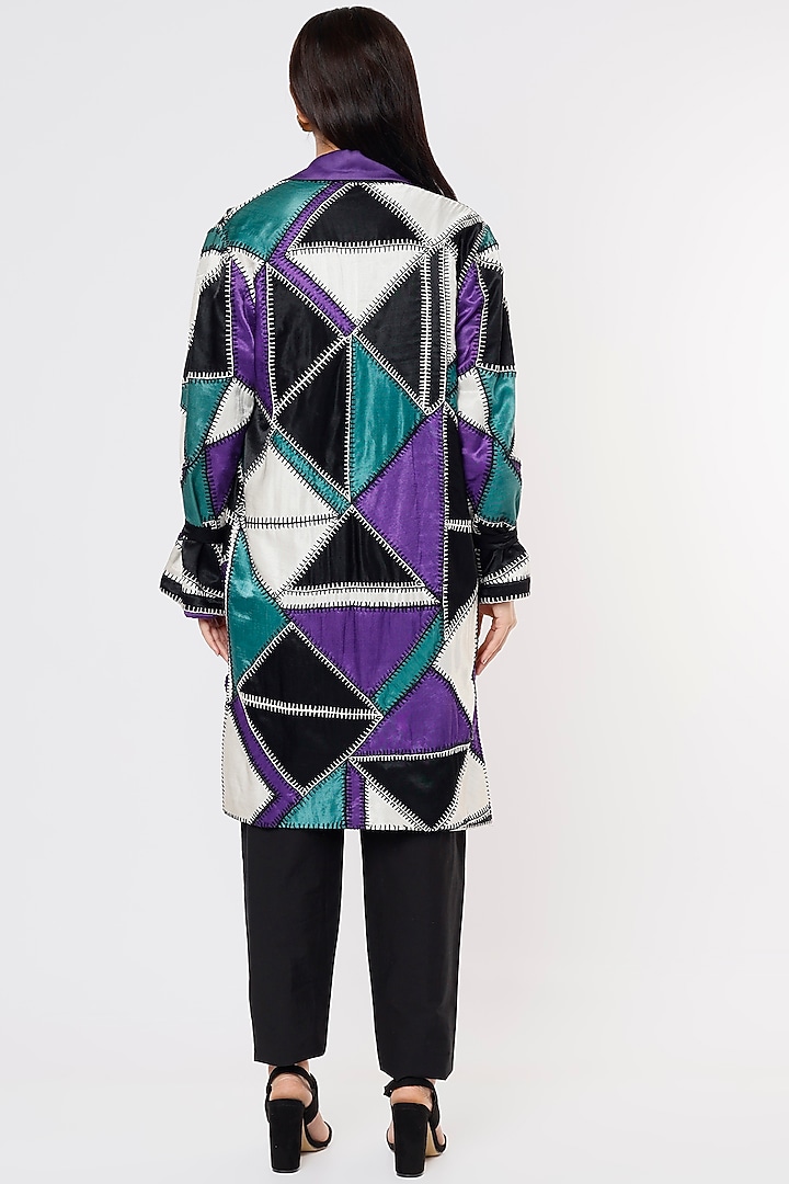 Multi-Colored Patchwork Jacket by Saaksha & Kinni at Pernia's Pop Up Shop