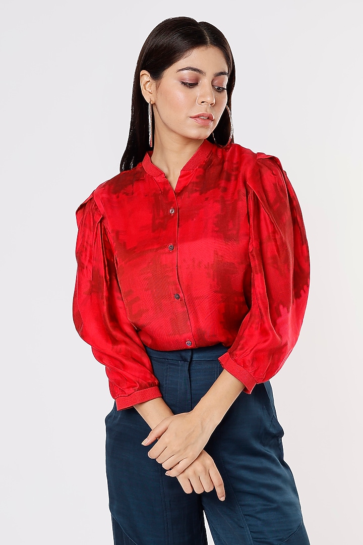 Cherry Printed Shirt by Saaksha & Kinni at Pernia's Pop Up Shop