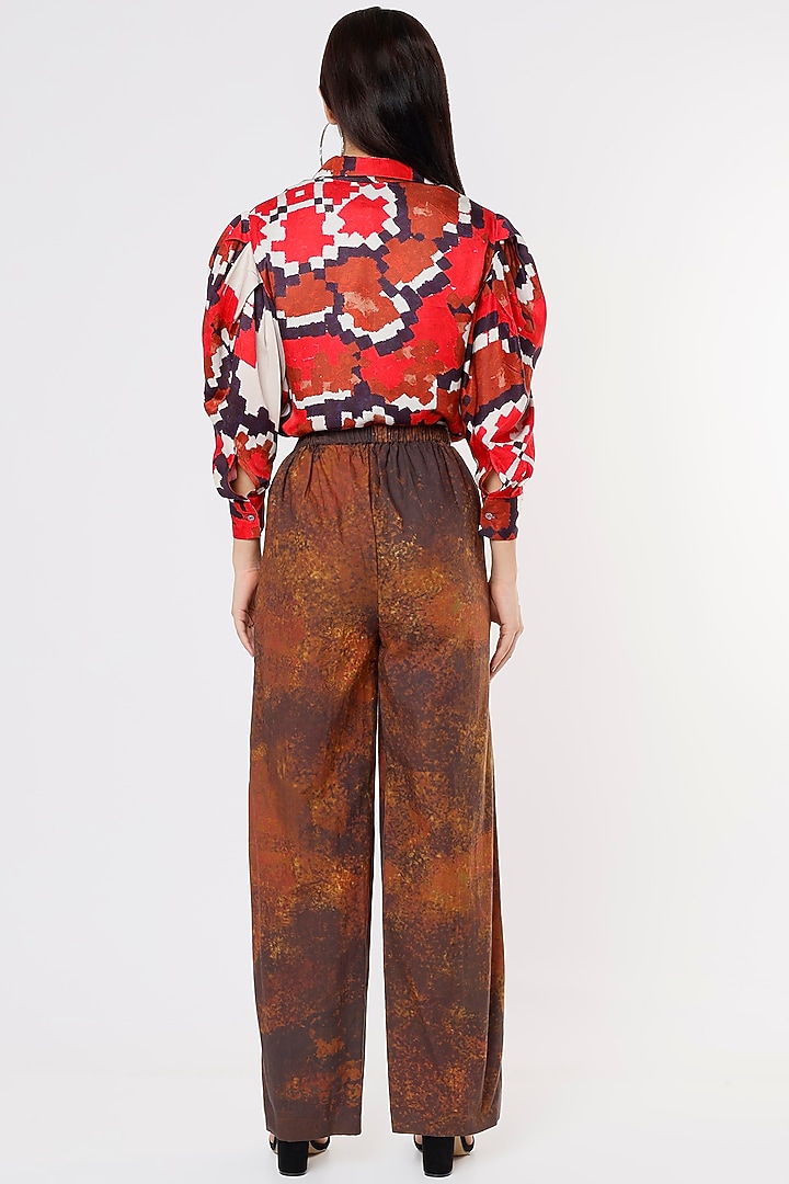 Cherry Abstract Printed Shirt by Saaksha & Kinni at Pernia's Pop Up Shop