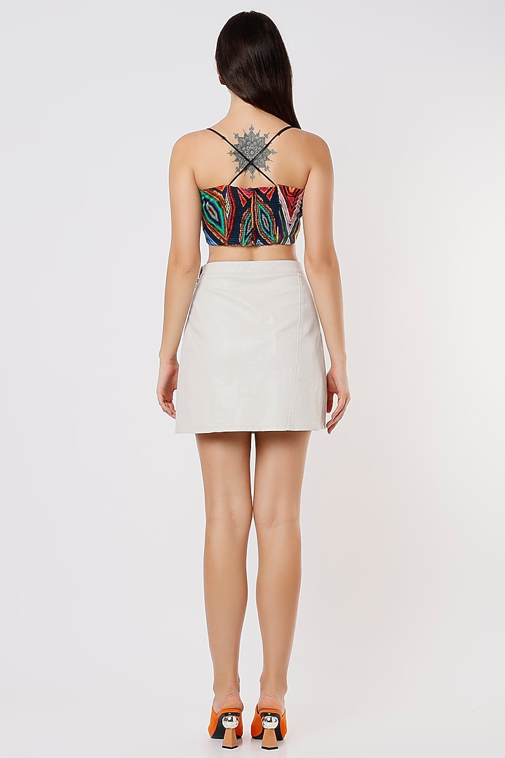Multi-Colored Printed Bustier by Saaksha & Kinni at Pernia's Pop Up Shop