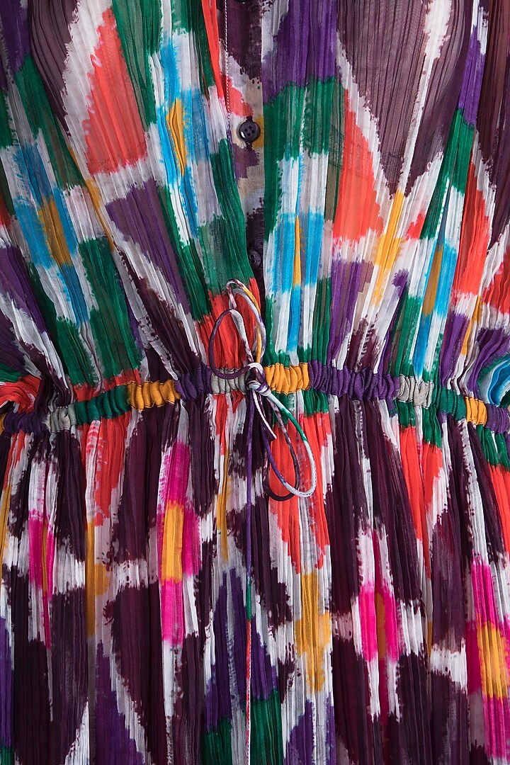 Purple Digital Printed Kaftan by Saaksha & Kinni at Pernia's Pop Up Shop