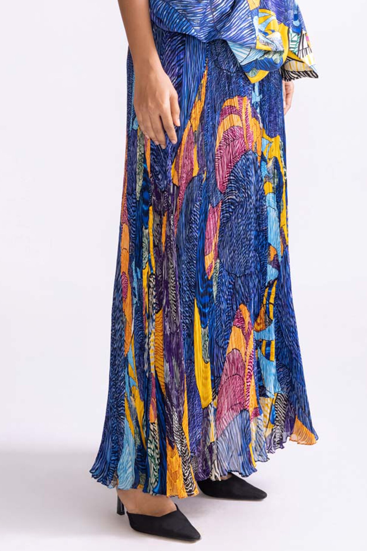 Chiffon Printed Skirt-Set