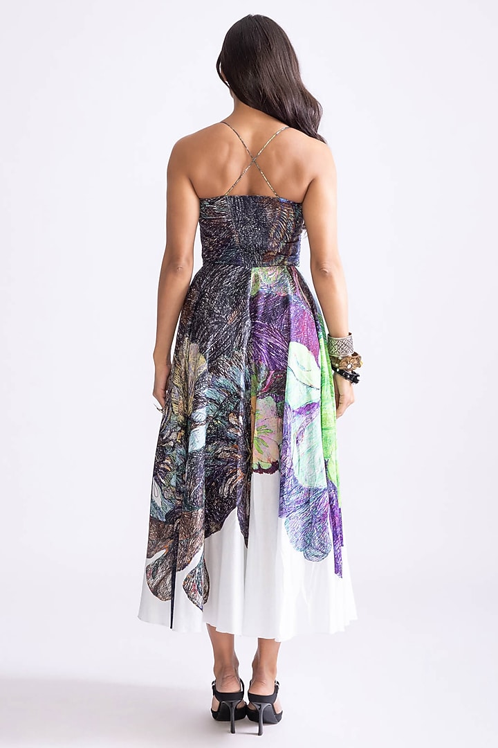 Multi-Colored Cambric Daisy Printed Vacation Dress by Saaksha & Kinni at Pernia's Pop Up Shop