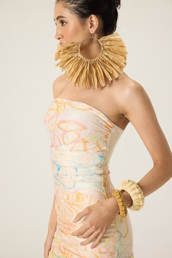 Multi-Colored Stretch Jersey Floral Printed Maxi Vacation Dress by Saaksha & Kinni at Pernia's Pop Up Shop