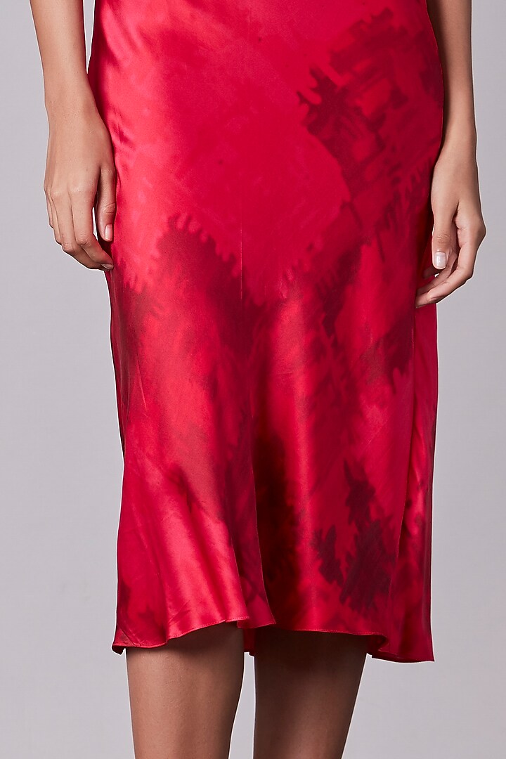 Cherry Satin Printed Slip Summer Dress by Saaksha & Kinni at Pernia's Pop Up Shop