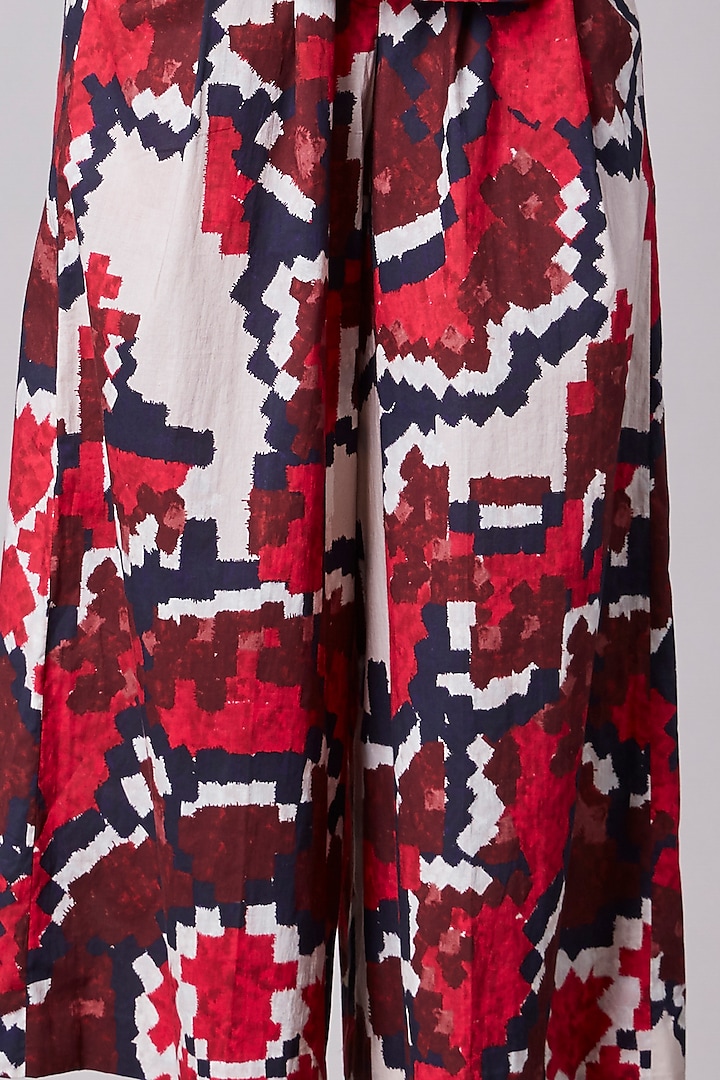 PRINTED CULOTTE TROUSERS - Multicoloured