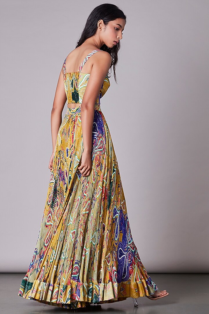 Multi-Colored Bustier With Print by Saaksha & Kinni at Pernia's Pop Up Shop
