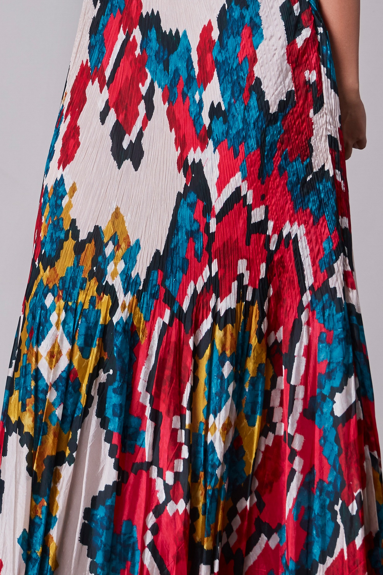 Ikat Print Maxi Dress – Yo Baby India