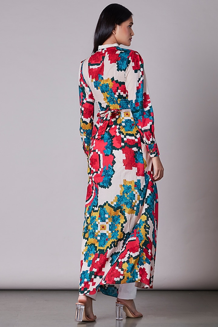 Multi-Colored Printed Blouse by Saaksha & Kinni at Pernia's Pop Up Shop