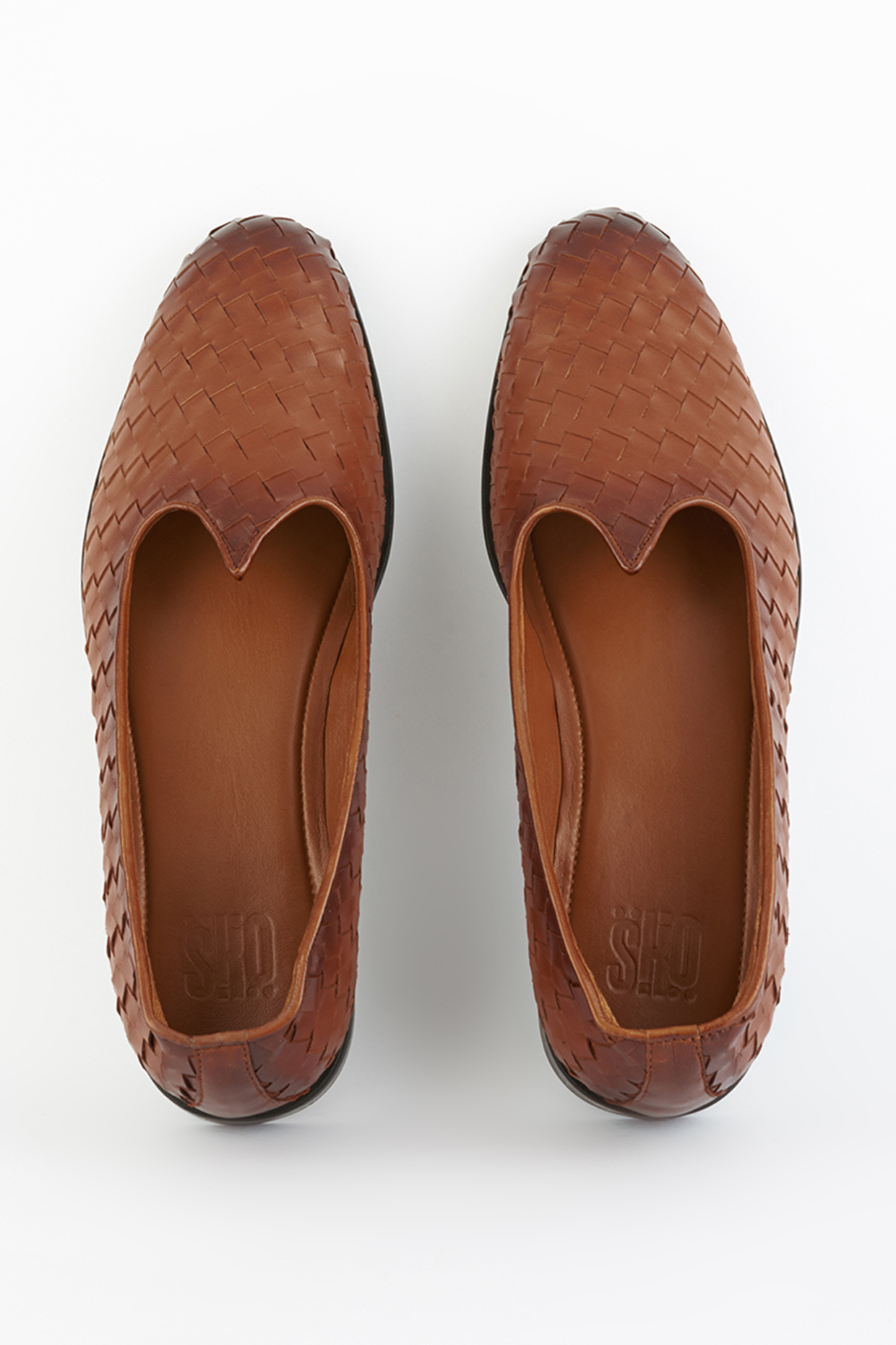 Brown Suede Vegan Leather Mojris by SKO Men