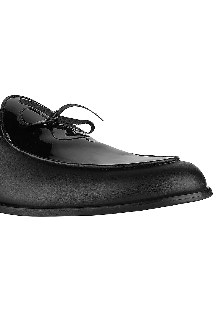 Black Patent Leather Handmade Loafers by SKO Men at Pernia's Pop Up Shop