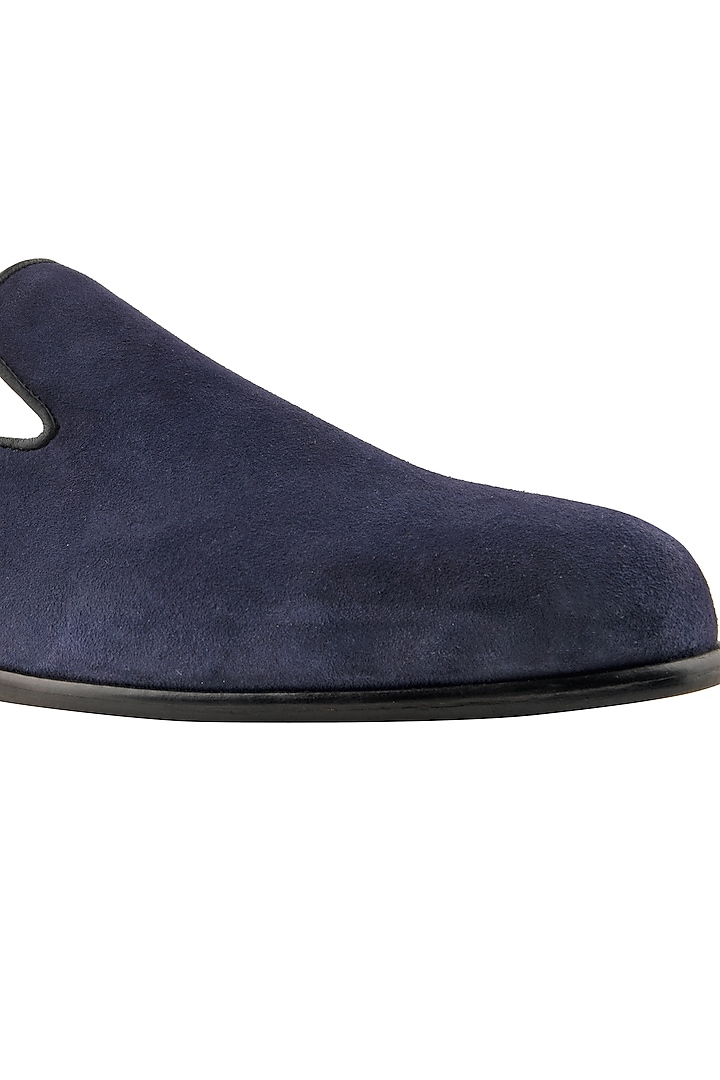 Blue Suede Mules by SKO Men at Pernia's Pop Up Shop