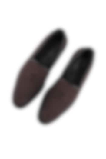 Brown Suede Loafers by SKO Men at Pernia's Pop Up Shop