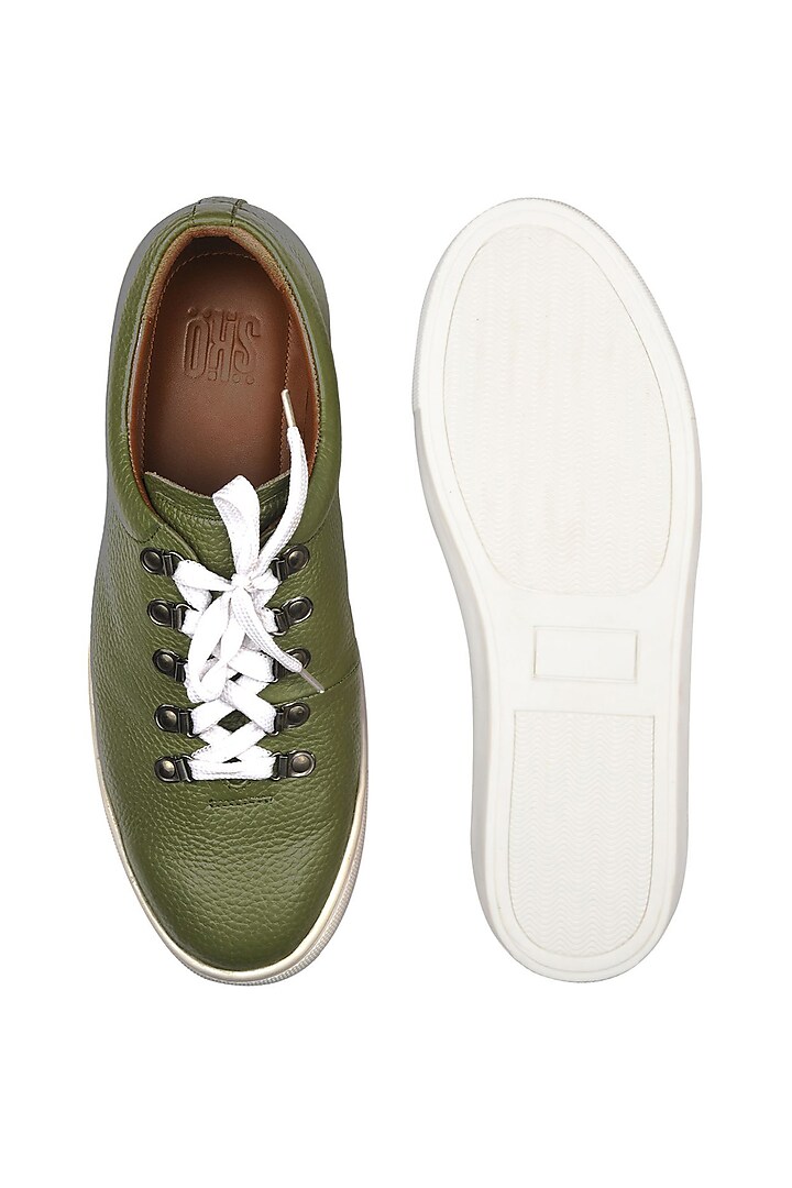 Sko Men Olive Green Sneakers