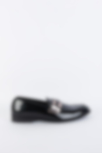 Black Leather Loafers by SKO Men
