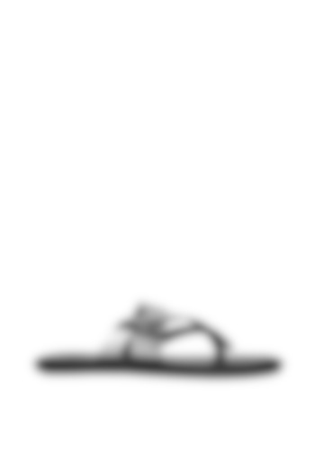 Silver Leather Sandals by SKO Men