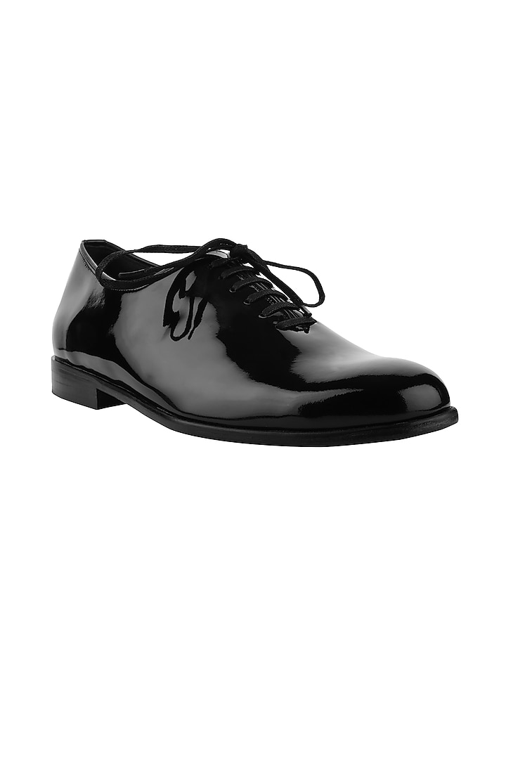 Black Leather Shoes by SKO Men
