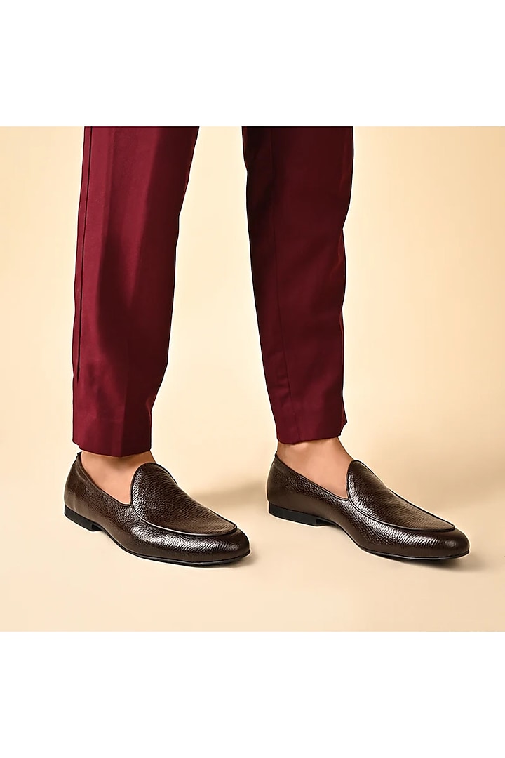 Brown Genuine Leather Loafers by SKO Men at Pernia's Pop Up Shop