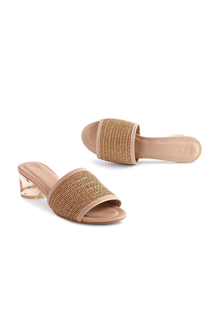 Nude Sole Sheet Sandals by SKO at Pernia's Pop Up Shop