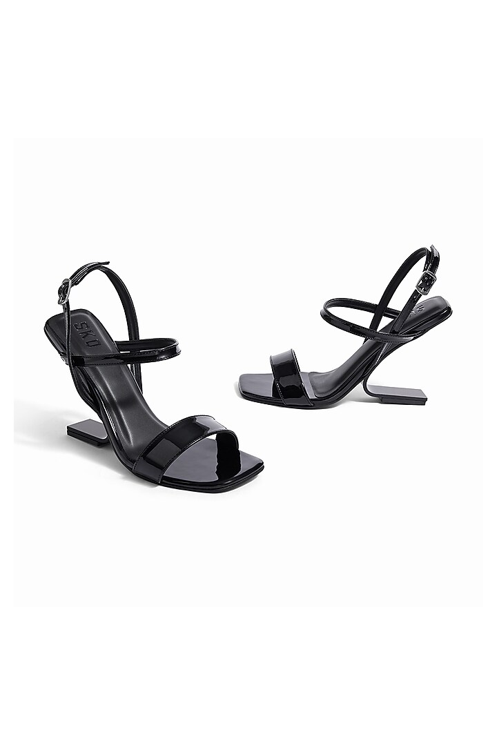 Black Sole Sheet Heels by SKO at Pernia's Pop Up Shop