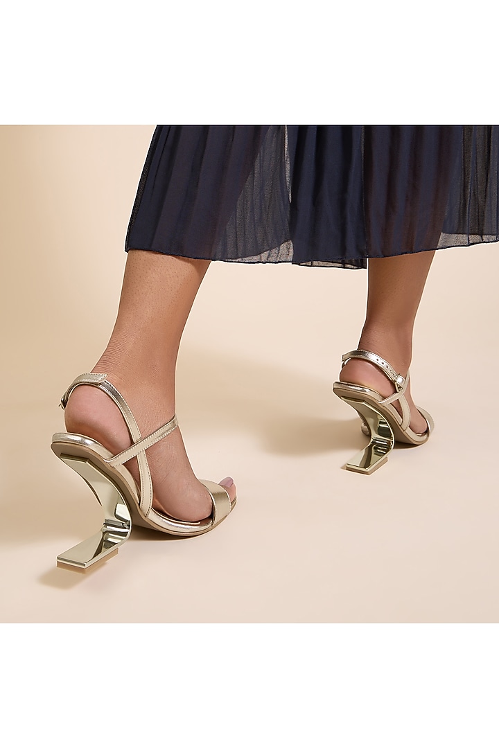 Metallic Gold Sole Sheet Heels by SKO at Pernia's Pop Up Shop