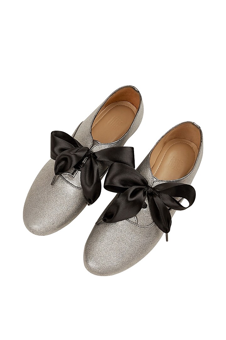 Silver Leather Shoes by SKO