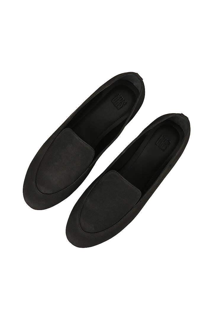 Black Leather Loafers by SKO at Pernia's Pop Up Shop