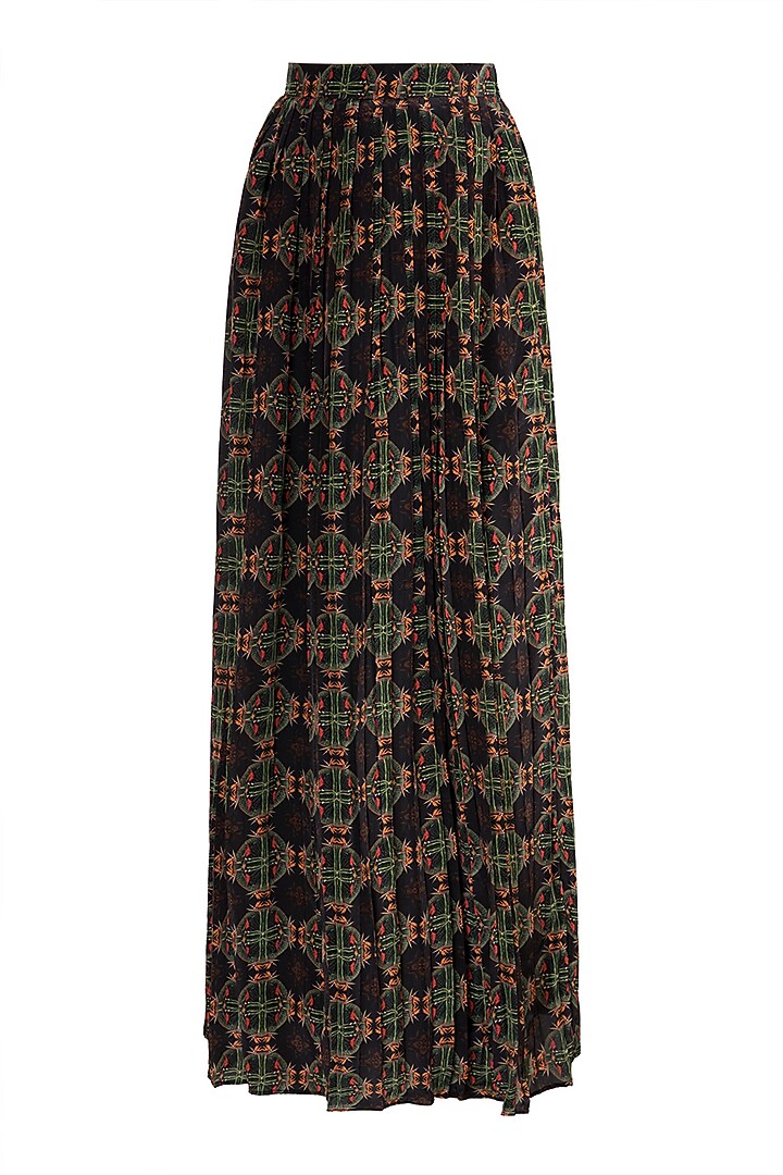 Black Digital Printed Top With Pants by Sourabh Kant Shrivastava at Pernia's Pop Up Shop