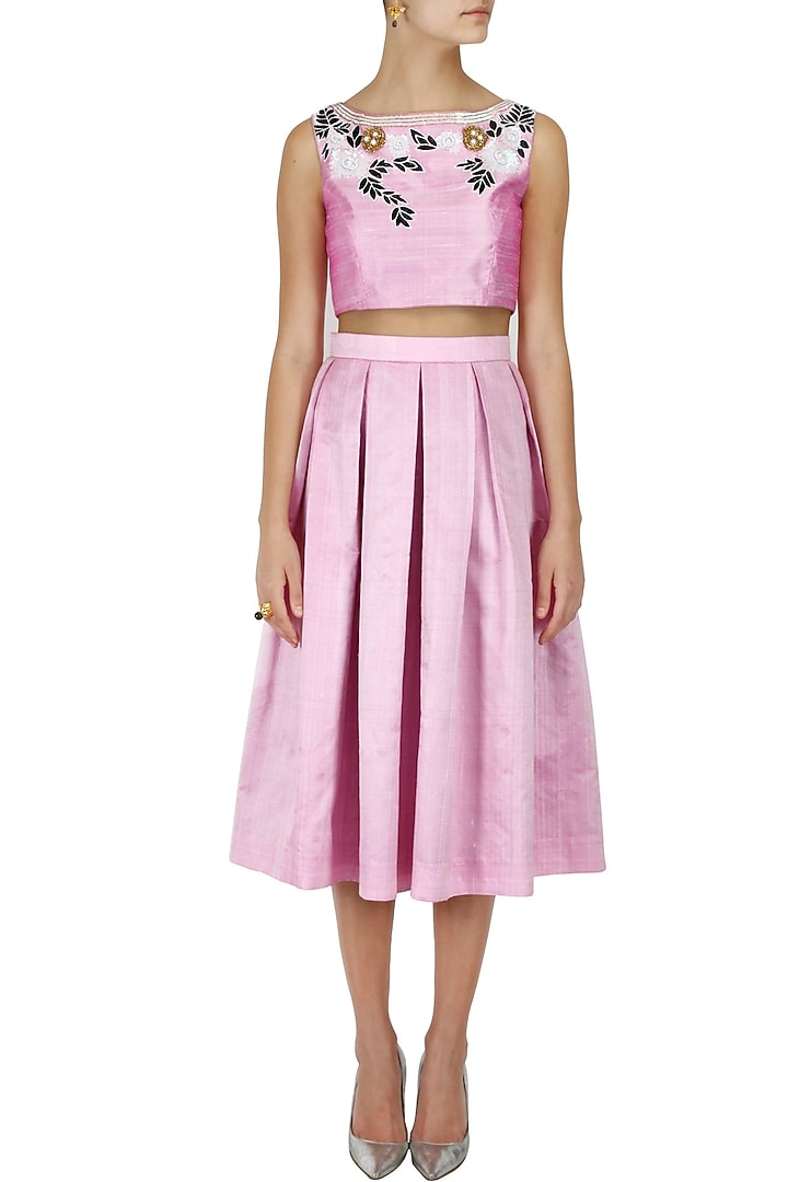 Candy floss midi skirt and crop top set available only at Pernia's Pop-Up Shop.