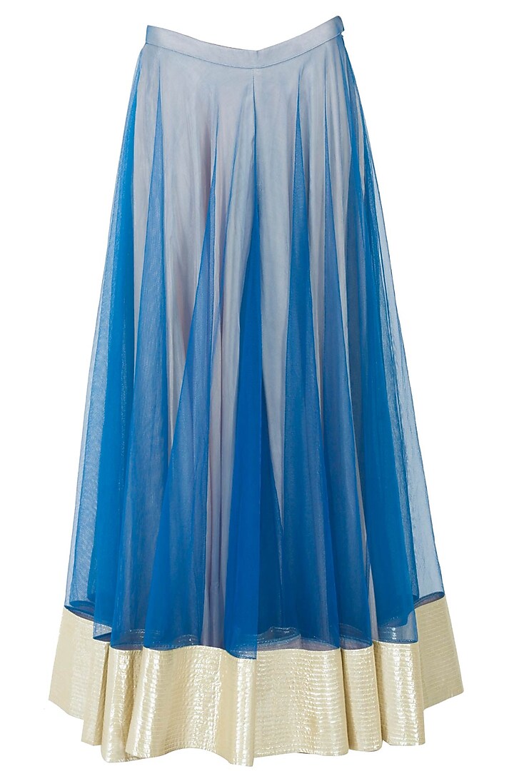Blue gota applique jacket with lehenga available only at Pernia's Pop-Up Shop