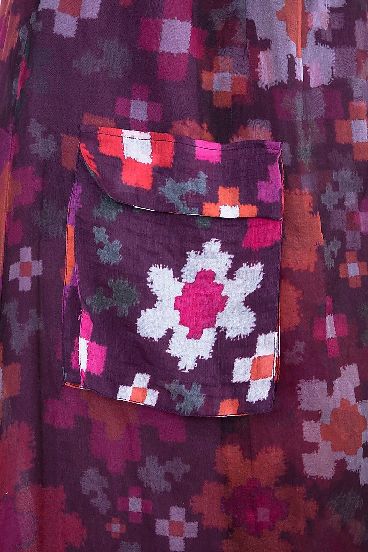 Multi Colored Printed Wrap Skirt by Saaksha & Kinni at Pernia's Pop Up Shop