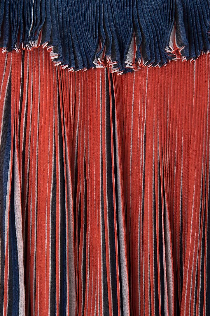 Multi-coloured micropleated maxi dress available only at Pernia's Pop Up Shop.