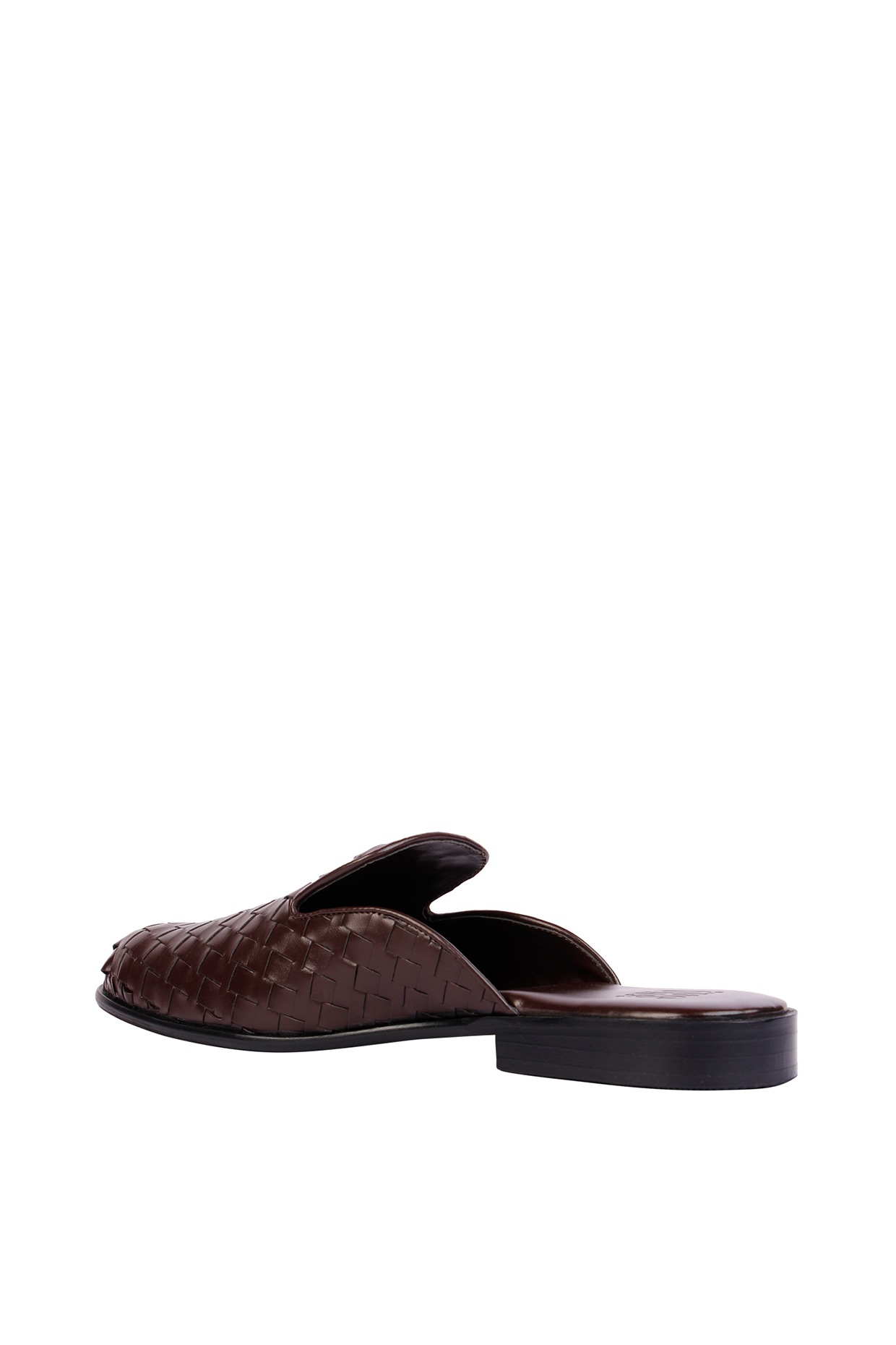★PAES★Round Low Flat Mule Brown Lilivie | Poited-toe Mules – lilivie