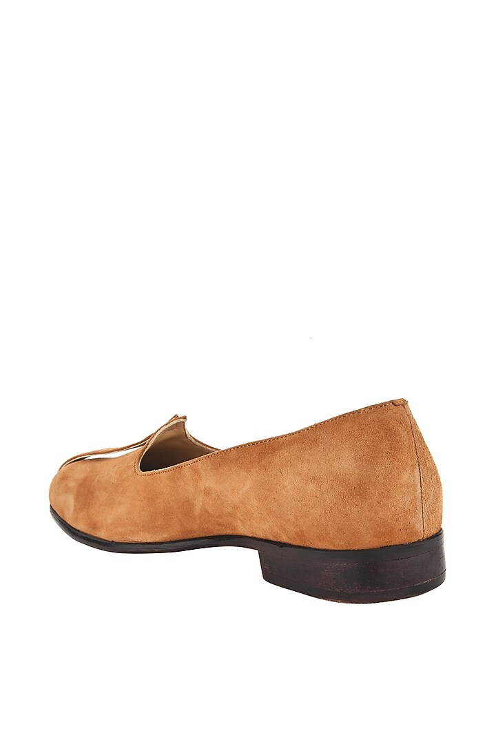 Camel Brown Suede Leather Majors by SKO Men at Pernia's Pop Up Shop