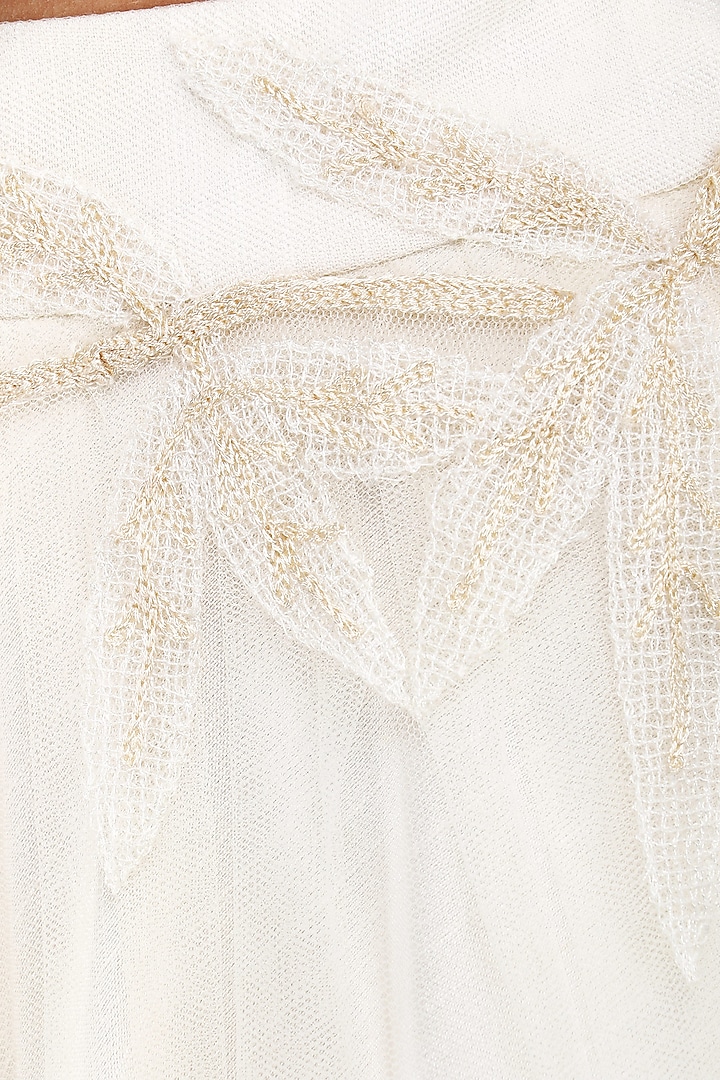 Ivory embroidered lehenga set available only at Pernia's Pop Up Shop.