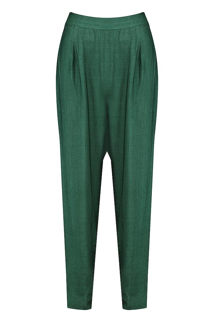 Emerald embroidered kurta with pants available only at Pernia's Pop Up Shop.
