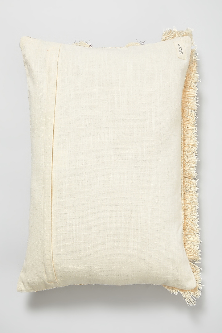 Cream & Gold Textured Cushion Cover by Skyyliving at Pernia's Pop Up Shop