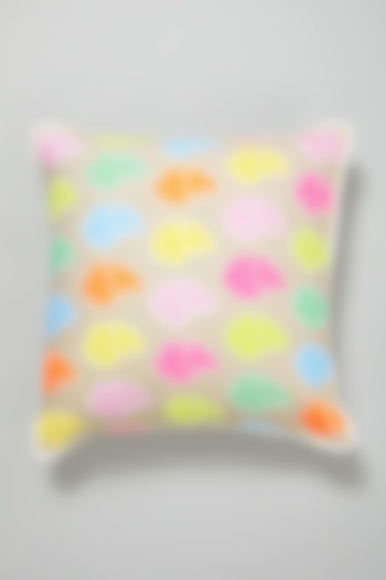 Multi-Colored Block Printed Cushion Cover by Skyyliving at Pernia's Pop Up Shop