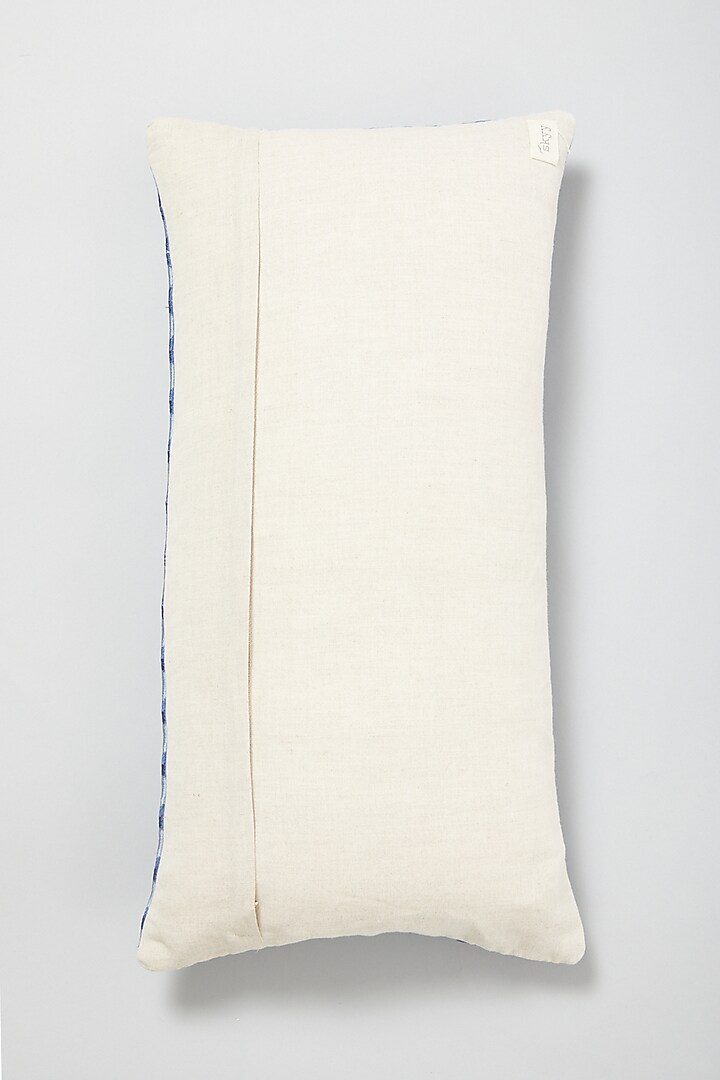 Blue Cotton Linen Cushion Cover by Skyyliving at Pernia's Pop Up Shop
