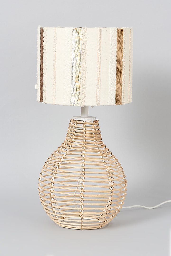Gold & Cream Sequins Moroccan Lampshade by Skyyliving