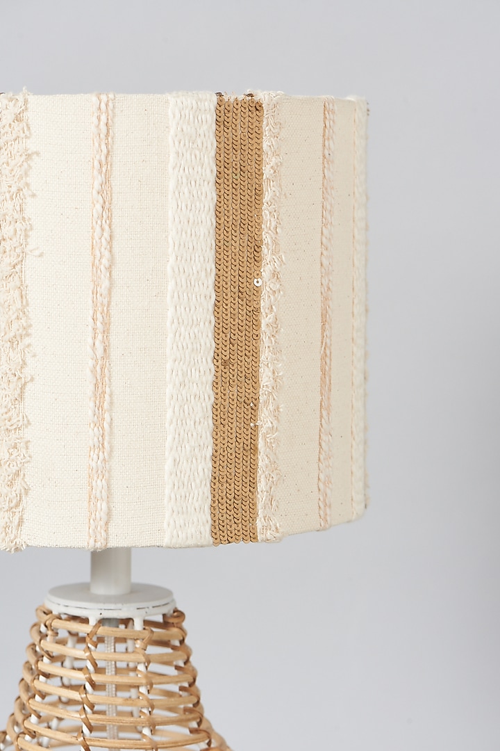 Gold & Cream Sequins Moroccan Lampshade by Skyyliving at Pernia's Pop Up Shop
